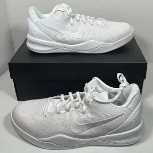 Nike Kobe 8 Protro Halo Triple White GS  New FN0266-100 Size 10 Nike Kobe 8 Protro  main image 3
